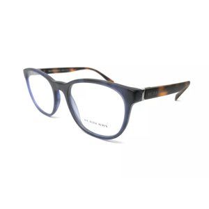 Burberry Unisex Matte Blue Havana Eyeglasses!